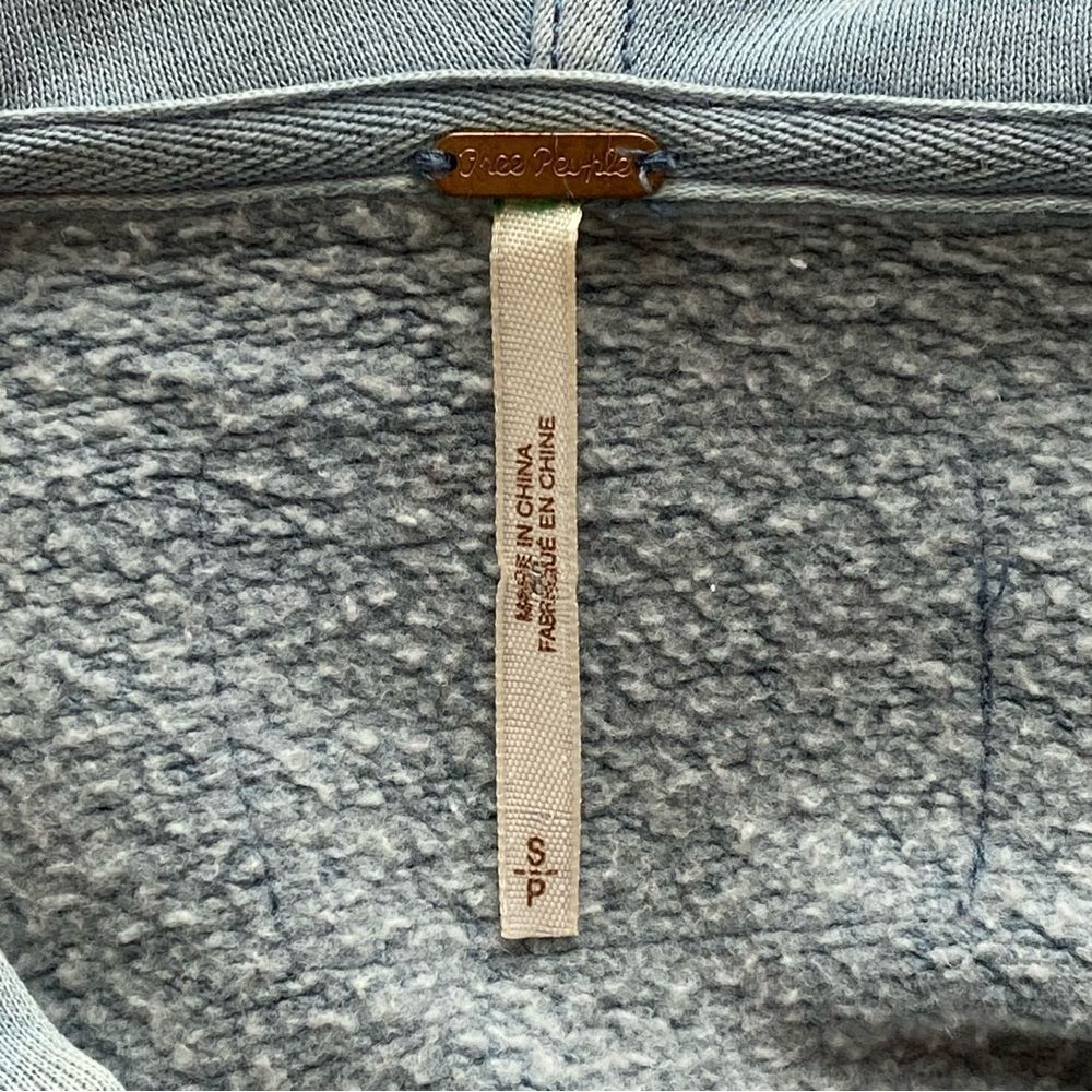 NWOT Free People Baby Blue Dreamers Cropped Jacket Size Small - Picture 11 of 14